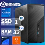 Mini Ordinateur PC Assemblé B760 Intel i7-14700 RAM 16GB SSD 1TB W11 Office21