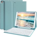 Clavier Ipad 9Ème Génération, Coque Clavier Pour Ipad 9/8/ 7 Ème Génération, Azerty Français,Clavier Bluetooth Sans Fil Pour Ipad 9 2021 10.2"" (Modèle: A2603, A2604, A2605) Avec Porte-Stylos