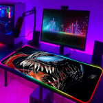 Venom Villain Rgb musmatta, bakgrundsbelyst led, spelspelare