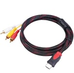 Ligne de conversion HDMI à AV de haute qualité pour télévision VCD DVD RCA tricolore HDI avec réseau couleur