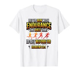 Let Us Run With Endurance The Race Marathon Running T-Shirt