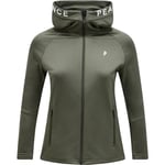 Peak Performance W Rider Zip Hood Pine Needle/Pine Needle