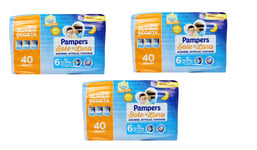 3 Paquets Triples De PAMPERS SOLE E LUNA Taille 6 De 40 Couches (15-30 KG)