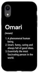 iPhone XR Omari Name Definition Funny Dictionary Case