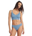 Sloggi Women's Zero Feel Bliss Bralette Bra, Azura Blue, XS