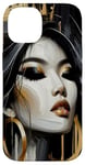 iPhone 14 Golden Majesty: The Empress of Shadows Case