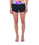 Hurley Ile 2,5" Soft Waist Boardshort Maillot de Bain pour Femme, Black/Isla Multi