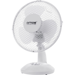 AMOS 9 Inch Desk Fan Oscillating 2 Speed Adjustable Tilt Portable Air Cooling