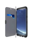 Samsung S8+ plus  Tech21 Evo Wallet Protective Case Card Slot T21-5609 Black