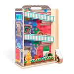 Melissa & Doug GO Tots L’immeuble des roulés-boulés en bois avec 3 disques adorables, Jouets en bois pour bébés, Jouet d'éveil, 12 mois +, Cadeau de garçon ou fille, Jouets de développement