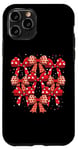 Coque pour iPhone 11 Pro Valentines Day Coquette Bow Cute Heart Ribbon Love Retro