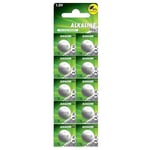 Lot de 10 Piles alcalines LR1130 189, sans Mercure, 11,60 x 3,05, 1,5 V, 44 mAh