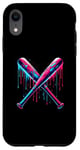 iPhone XR Cross Baseball Bat with SprinklesDrip Sports Player Softball Case