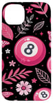 iPhone 14 Plus Retro Pink Lucky Disco 8 Ball For Women Case