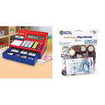 Learning Resources LSP2629-UK Pretend & Play Calculator Cash Register (UK Currency), Multicoloured UK Money Pack