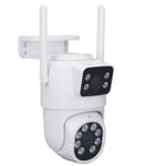 3MP Wireless WiFi Security Camera with Dual Lens and Motion Detection for Home