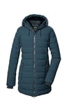 killtec Femme Parka matelassée/parka avec capuche KOW 55 WMN QLTD PRK, hellpetrol, 48, 41809-000