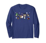 Monster Hunter Rise: Sunbreak Palamute＆Palico Christmas (B) Long Sleeve T-Shirt