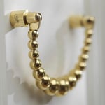 Dörrknackare Pearl Ribbon Door Knocker, Färg Polished Brass