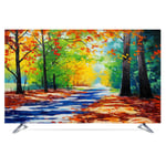 NAKAN Indoor TV Cover 22 to 80 Inches Dust-Proof Protectors for LCD, LED, Plasma Television Screens, Smooth Polyester Material With Art Landscape Print(Color:Fontainebleau,Size:55in)