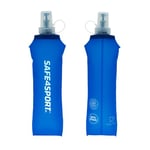 SAFE4SPORT Soft Flask 500 ml bleu - gourde pliable - gourde en TPU souple - gourde de sport souple