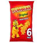 Pom-Bear ORIGINAL Crisps 6x13g Packs, Case of 12 - Light and Crispy Bear-Shaped Potato Snacks - Gluten free, No Artificial Colours or Flavours, Suitable for Vegetarians