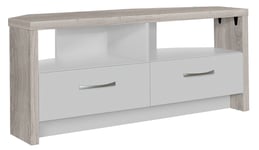 Habitat Venice 2 Drawer Large Corner TV Unit - Grey