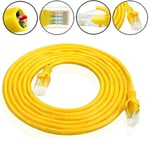 5m Gul Extern Nätverks Ethernet-kabel Cat5e Koppar Rj4530M 30M