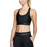 Under Armour Women Mid Keyhole, High Support Sports Bra with Removable Cups, Light & Breathable Running Bra