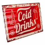 Väggplatta Alexandra House Living Cold Drink Järn 59 x 1 x 40 cm