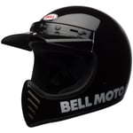 Retrohjälm bell - Moto 3 classic glans svart l large composite fiber