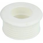 Raccord wc Euro blanc sans rosace