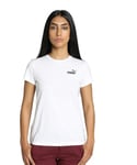 PUMA Womens Essentials Small Logo T-Shirt Tee Top White XL