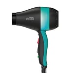 GAMMAPIU' PLASMA BACTÉRICIDE Sèche-cheveux professionnel Action désinfectante Noir/Vert, avec lampe UV Action bactéricide 1700-2000W