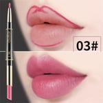 1pc Lipstick Pen Lip Liner Pencil Double Ended 03