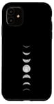 Coque pour iPhone 11 Phases de lune Nouveau croissant d'astronomie complète Mème ciel nocturne