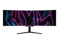 Acer Predator X49 Xbmipphuzx - X-Series - Oled-Monitor - Spel - Böjd - 49" - 5120 X 1440 Dual Quad Hd @ 240 Hz - 1000 Cd/M² - Displayhdr 400 True Black - 0.03 Ms - Hdmi, 2Xdisplayport, Usb-C - Högtalare - Svart