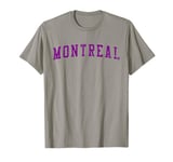 Montreal QC Varsity Style Sin City MTL Pink Grunge T-Shirt