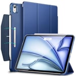 ESR Coque pour iPad Air 11 Pouces M2 (2024), iPad Air 6/5/4(2022/2020, 10.9 Pouces), Coque Smart à Trois Volets avec Fermoir, Support Pencil Pro/USB-C, Séries Ascend, Bleu Marine