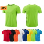 T-Shirt Homme Sport Just Cool Anti-Transpirant Vert Fluo