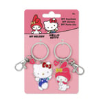 HELLO KITTY nyckelring i metall 2 st