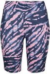 Urban Classics Women's Radler-Hose Ladies Tie Dye Cycling Shorts Yoga, darkshadow/Pink, S