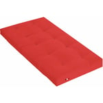 Matelas futon rouge coeur en latex 90x190