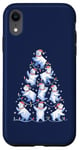 Coque pour iPhone XR Ours polaire Arbre de Noël Drôle Ours de glace Vacances