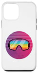 Coque pour iPhone 12 mini Lunettes de ski arc-en-ciel ski snowboard sports d'hiver