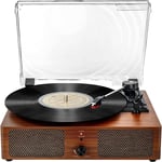 Bluetooth Vinyl Record Player,3-Speed Turntable with Stereo Speakers Vintage Pho