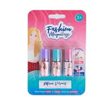 FASHION MAQUILLAGE - 3 Vernis À Ongles - Rose - Violet -Bleu - 258012 - Multicolore - Plastique - Jeu pour Enfant - Ongles - Testé par Un Laboratoire Français - 11,5 cm x 16 cm - À Partir de 5 Ans