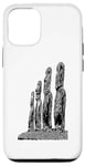 Coque pour iPhone 12/12 Pro Statue de Moai de l'île de Pâques Monolithe Mystery