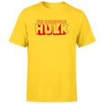 Avengers Hulk Comics Logo Men's T-Shirt - Yellow - XXL - Citron