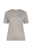 Vila Vialexia O-Neck S/S T-Shirt - Noos Grå